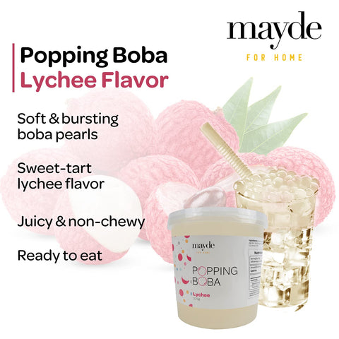 popping boba lychee